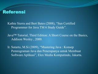 Java Komputindo Pemrograman berorientasi objek dengan java | PPTX