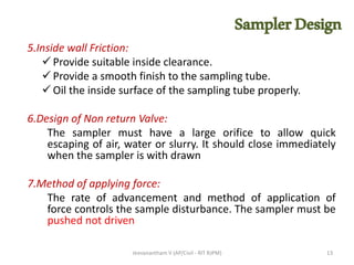 Site Investigation : Types of Samples & Sampling | PDF
