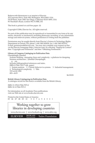 1. Systems Thinking, _ Managing Chaos and Complexity_ A Platform for ...