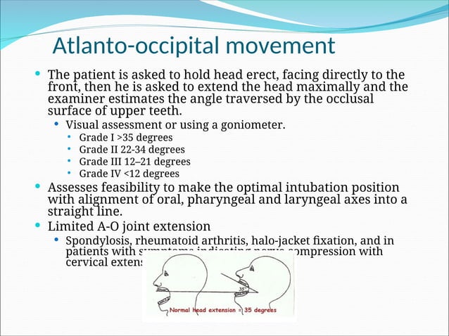 1.AIRWAY ASSESSMENT LOOK, LISTEN, FEEL: Mallampati, LEMON, neck ...