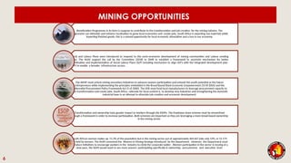Presentation on opportunities and challenges in the mining and energy ...