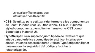 Entornors de desarollo web: ReactJS(Javascript) | PDF
