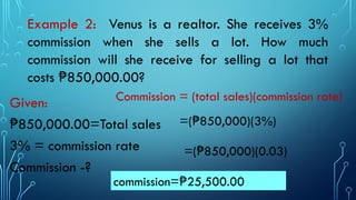 Commission Math 7th 1.6-Percentage MATHEMATICS GRADE 7 .pptx