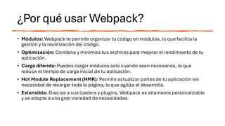 1.4 Herramienta Webpack (Desarrollo frontend) | PDF