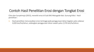 Metode Pengukuran & Pendugaan Erosi pada DAS | PDF