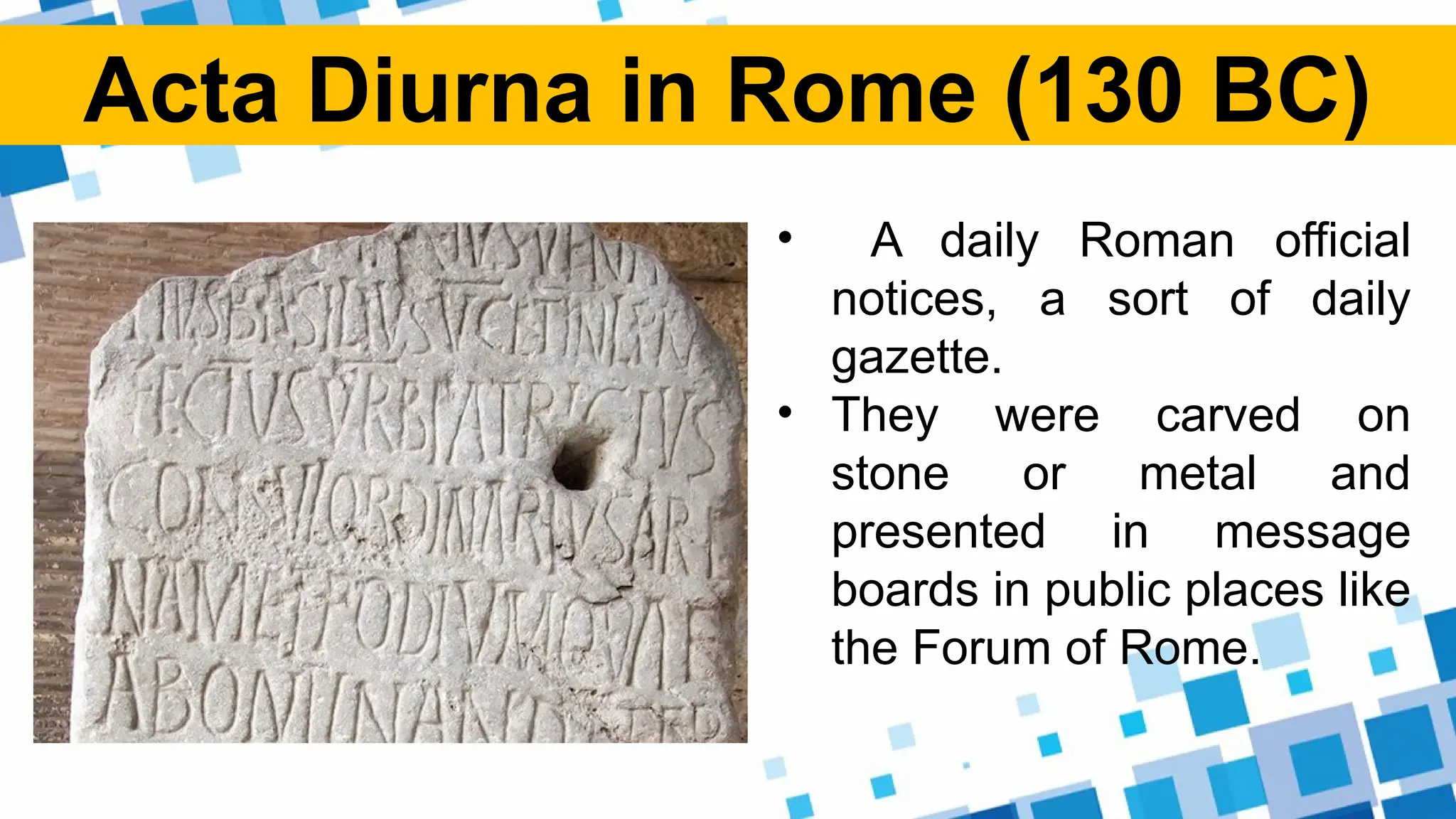 Stone Paper Rome Media and Information Literacy-Pre-industrial Age | PPTX