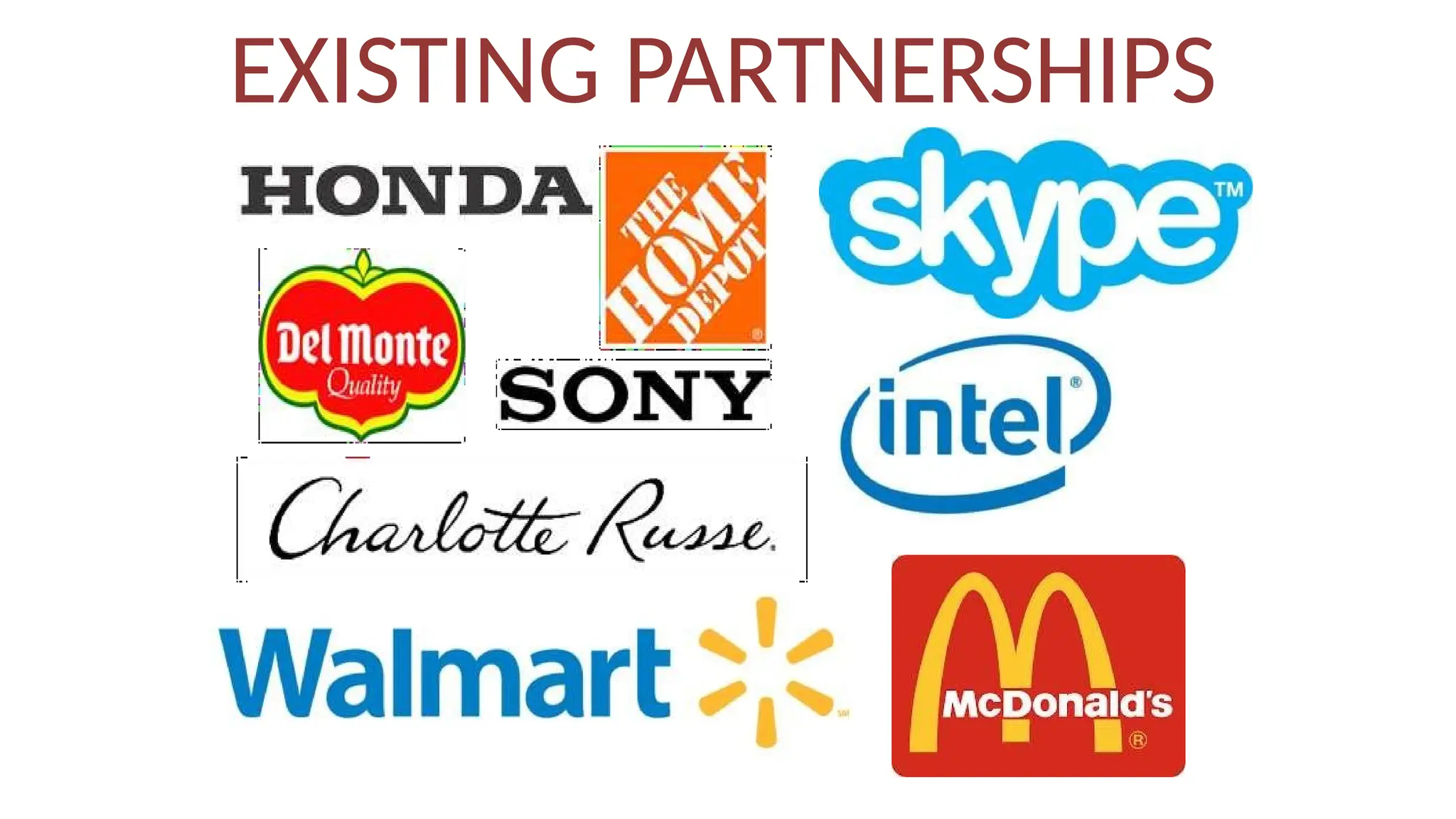 EXISTING PARTNERSHIPS
 