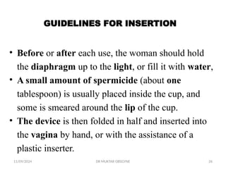 Family Planning Barrier Methods for women and men.pptx