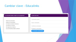 Cambiar clave - Educalinks
 