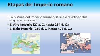 IMPERIO ROMANO Y SUS AVANCES Y CAIDA DEL IMPERIO | PDF