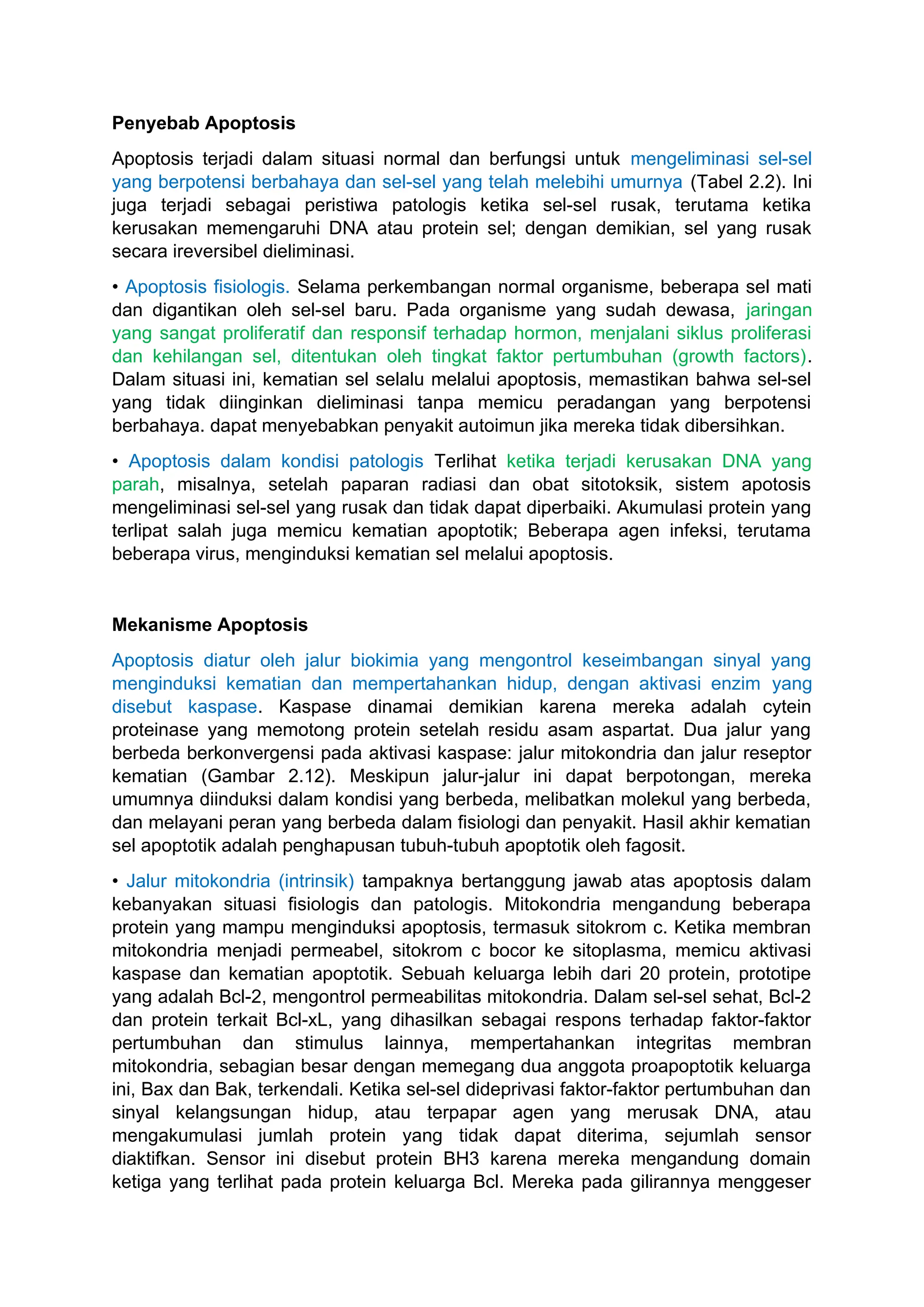 1. Jejas dan kematian sel.Bidang patologi untuk memahami penyebab ...