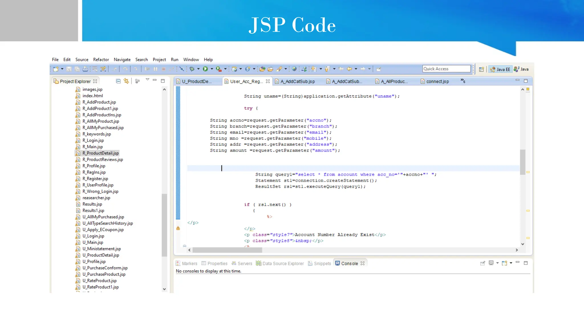JSP Code 