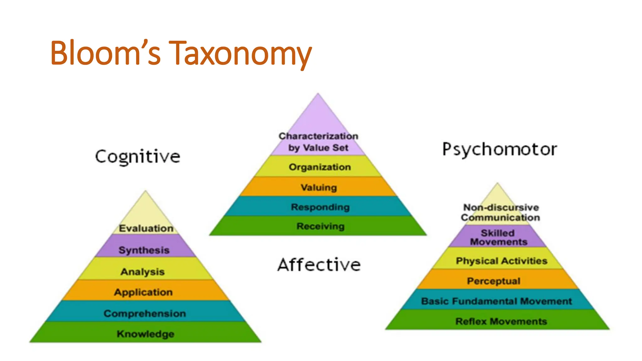 Bloom’s Taxonomy
 