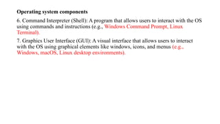 1.Operating System-unit 1.pptx Evolution of operating systems: Batch ...