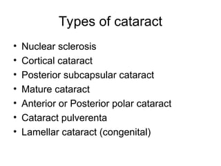 1. Lens Diseases & Cataract.ppt b hhfhjh | PPT