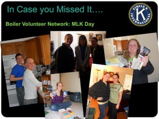 In Case you Missed It….Boiler Volunteer Network: MLK Day