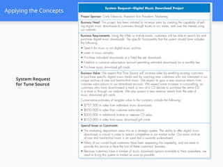 Applying the Concepts
System Request
for Tune Source
 