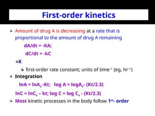 1. Introduction and Basic PK pharmaceutical ppt | PPT