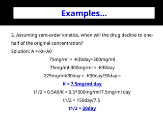 1. Introduction and Basic PK pharmaceutical ppt | PPT