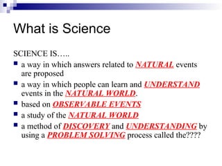What Defines Science 1.3 SCIENTIFIC METHOD.pptEDUCATION EDUCATION | PPT