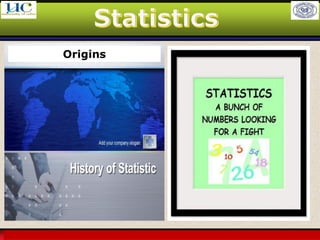 Larson & Farber, Elementary Statistics: Picturing the World, 3e 5
Origins
 