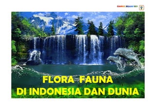 FLORA FAUNA
DI INDONESIA DAN DUNIA
 