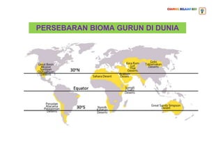 PERSEBARAN BIOMA GURUN DI DUNIA
 
