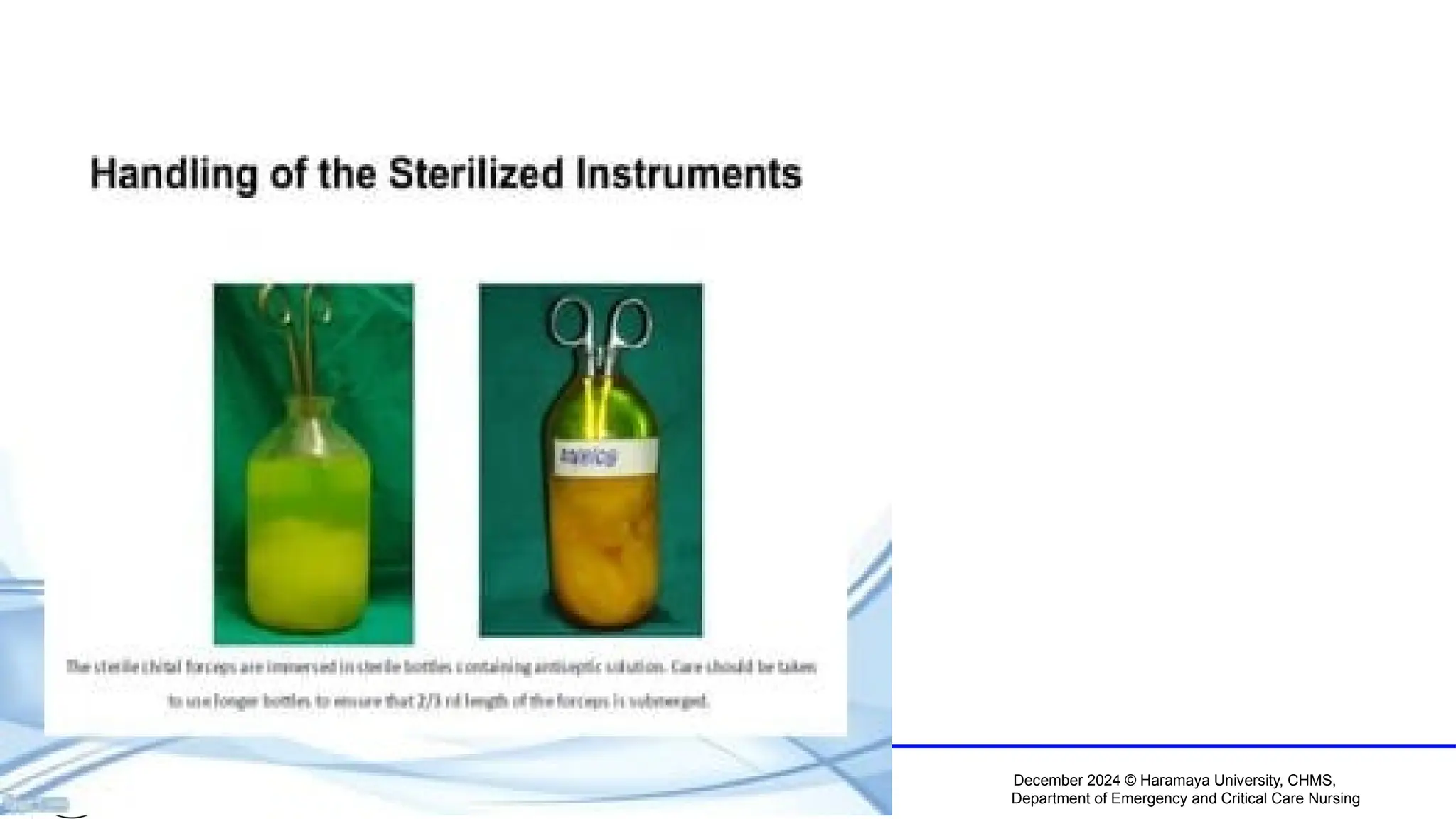 December 2024 © Haramaya University, CHMS,
Department of Emergency and Critical Care Nursing
Operation Room Technique
By Ame Mehadi (EMCCN, Assistant Professor) 14
 