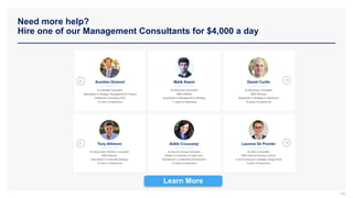 Need more help?
Hire one of our Management Consultants for $4,000 a day
Learn More
109
 