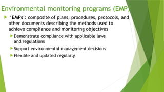 Emp Monitoring Program 1. Environmental Monitoring and sampling.pptx