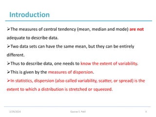 Understanding Measures of Dispersion in Data Analysis | PDF