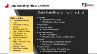 Data Handling Ethics Checklist
 