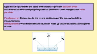 Parallax Ruler Chapter 1/Bab 1 : 1.4 (Form 1/Tingkatan 1 - Science/Sains) | PDF