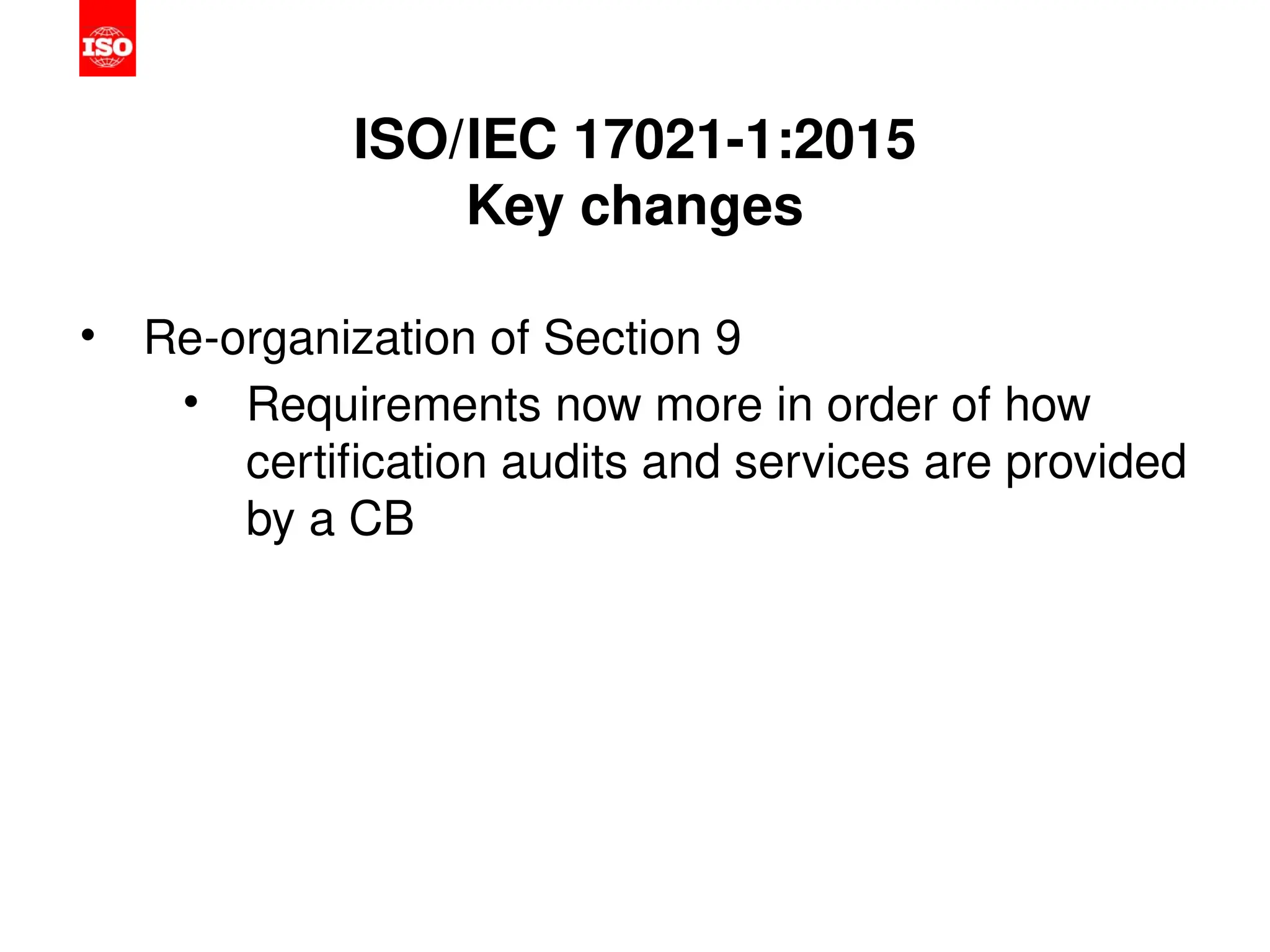 Presentation of ISO_IEC 17021-1 (Conformity assessment — Requirements ...