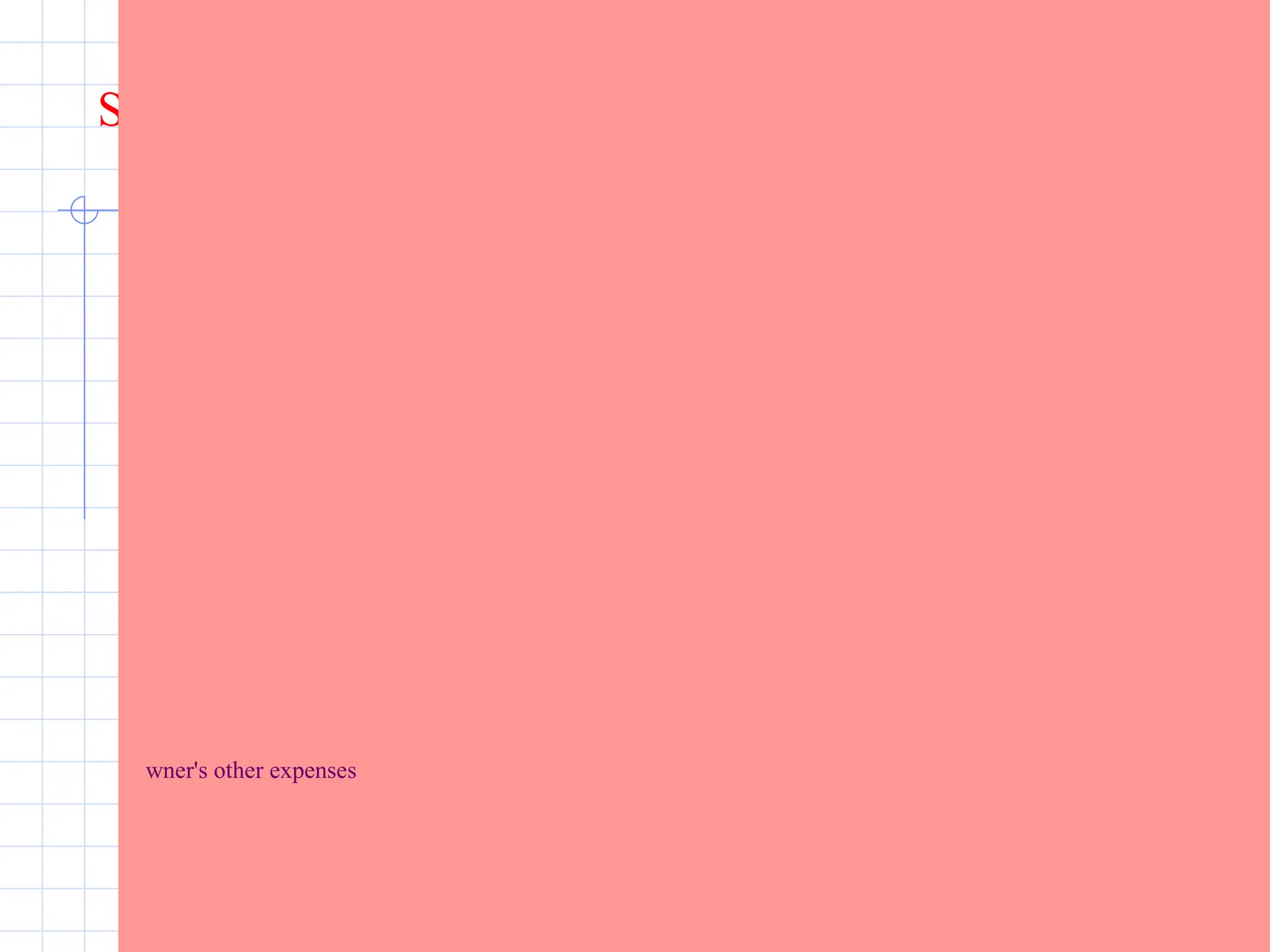 Subsequent Operation and Maintenance Costs
and rent, if applicable
perating staff
abor and material for maintenance and repairs
eriodic renovations
nsurance and taxes
inancing costs
tilities
wner's other expenses
 