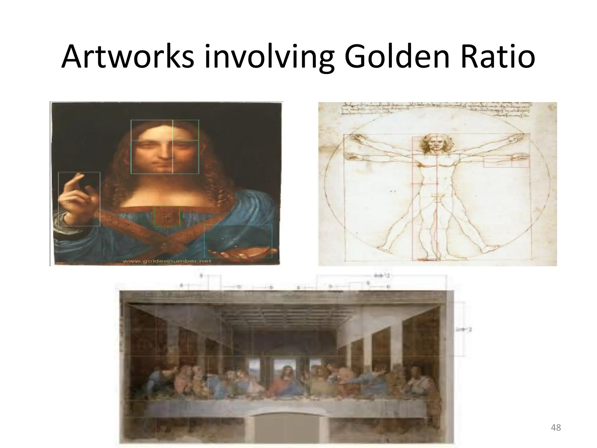 Artworks involving Golden Ratio
48
 