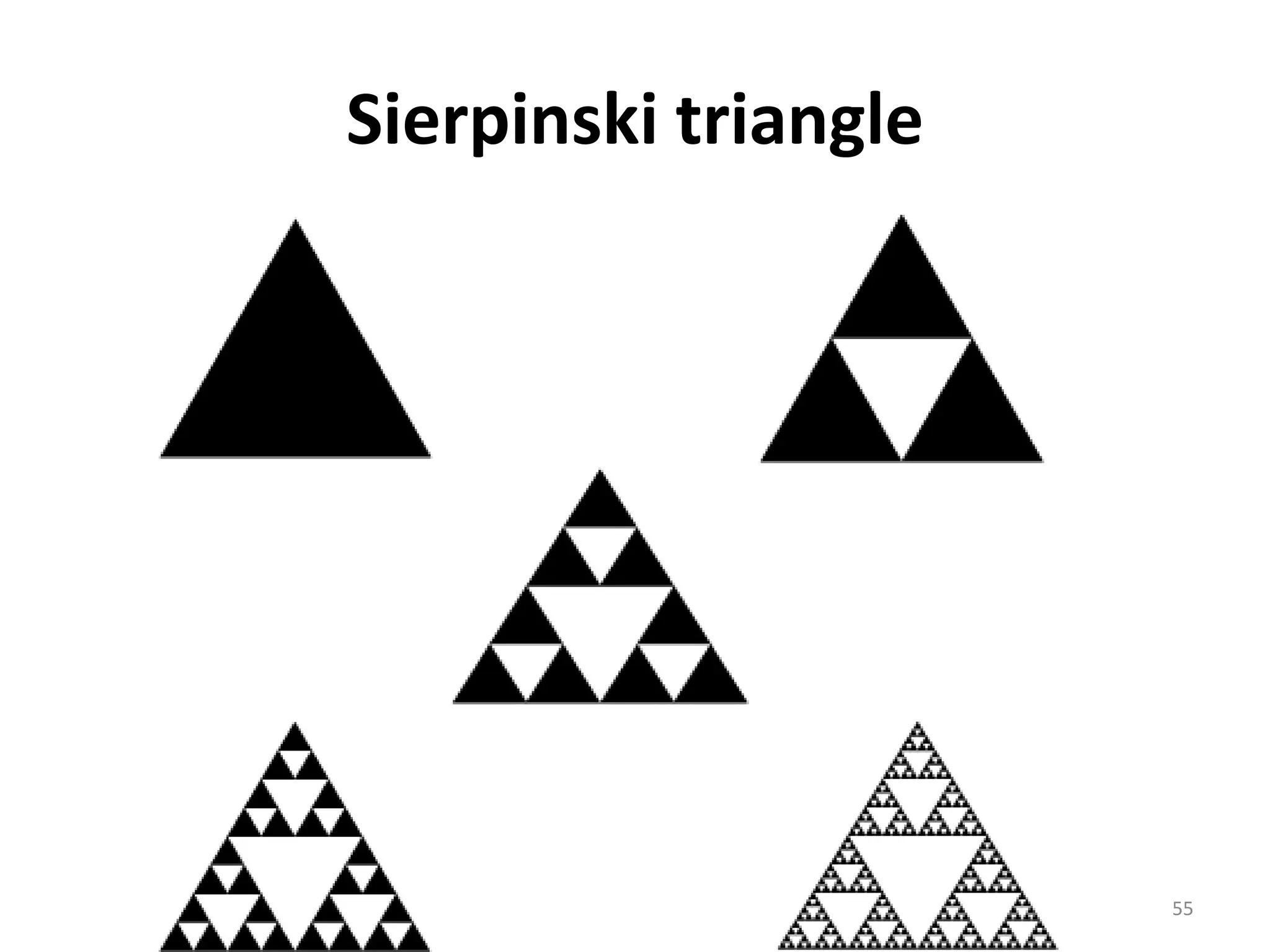 Sierpinski triangle
55
 