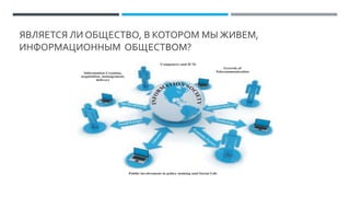 ЯВЛЯЕТСЯ ЛИ ОБЩЕСТВО, В КОТОРОМ МЫ ЖИВЕМ,
ИНФОРМАЦИОННЫМ ОБЩЕСТВОМ?
 