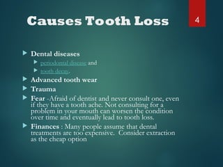 Problem With Too Many Teeth Causes and consequences of tooth loss (1).ppt