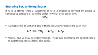 Contiguous String 1. Introduction automata throry and intoduction | PPTX