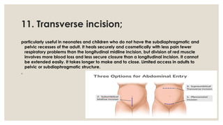 Incision Chart 1.Surgery and indications ,incision its typespptx | PPTX