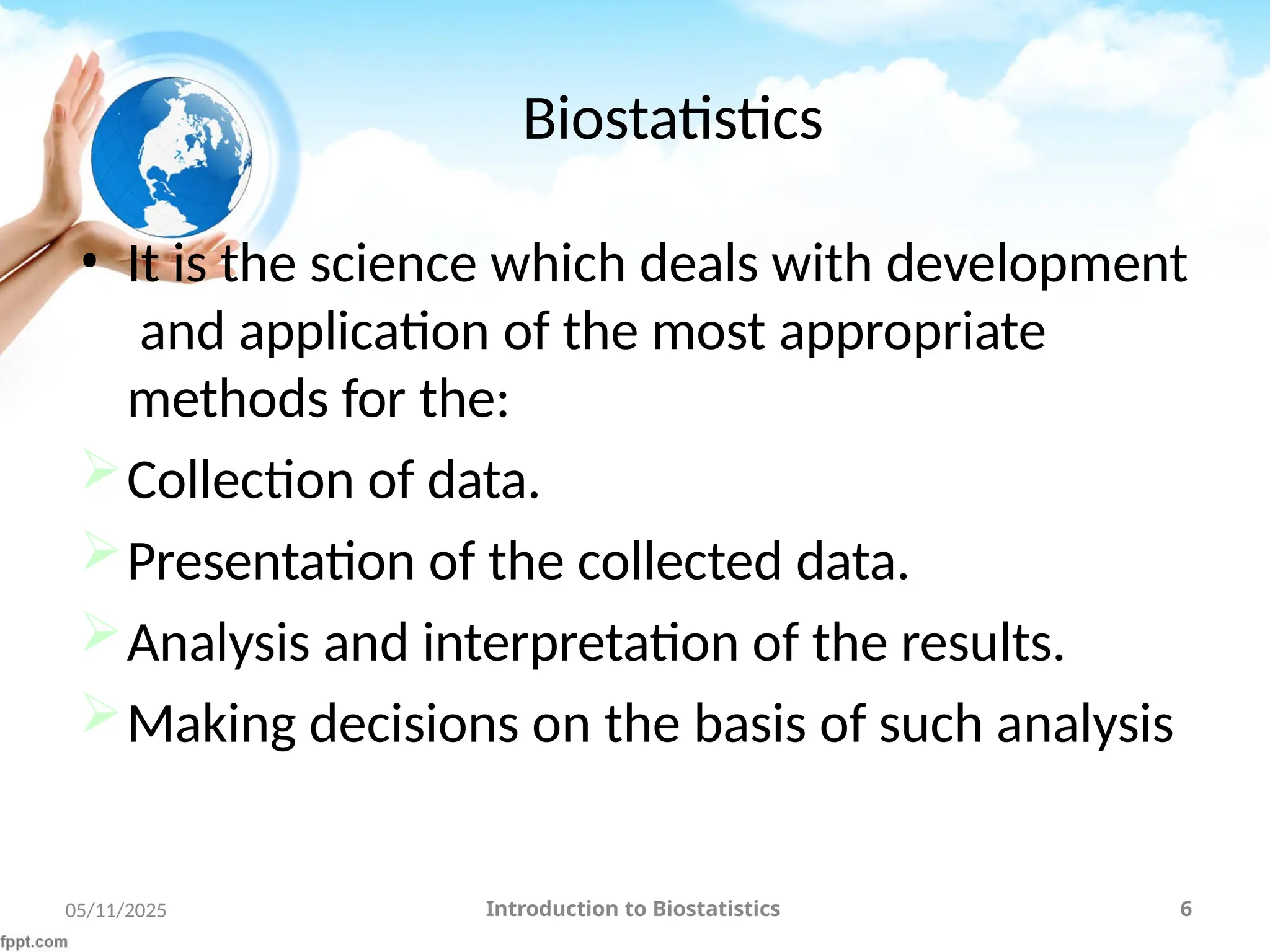 Introduction to Biostatistics for beginers | PPTX