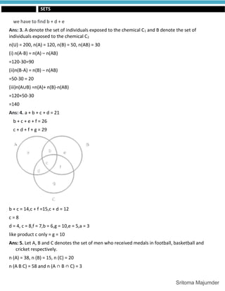 CBSE - Grade 11 - Mathematics - Ch 1 - Sets (PDF Format) | PDF