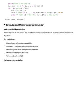 Quantum simulation Mathematics and Python examples | PDF