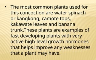 Produce Organic Concoction and Extracts- Organic Agriculture Production ...