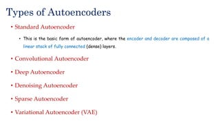 Autoencoder in Deep Learning and its types | PDF
