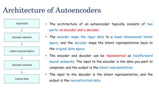 Autoencoder in Deep Learning and its types | PPT