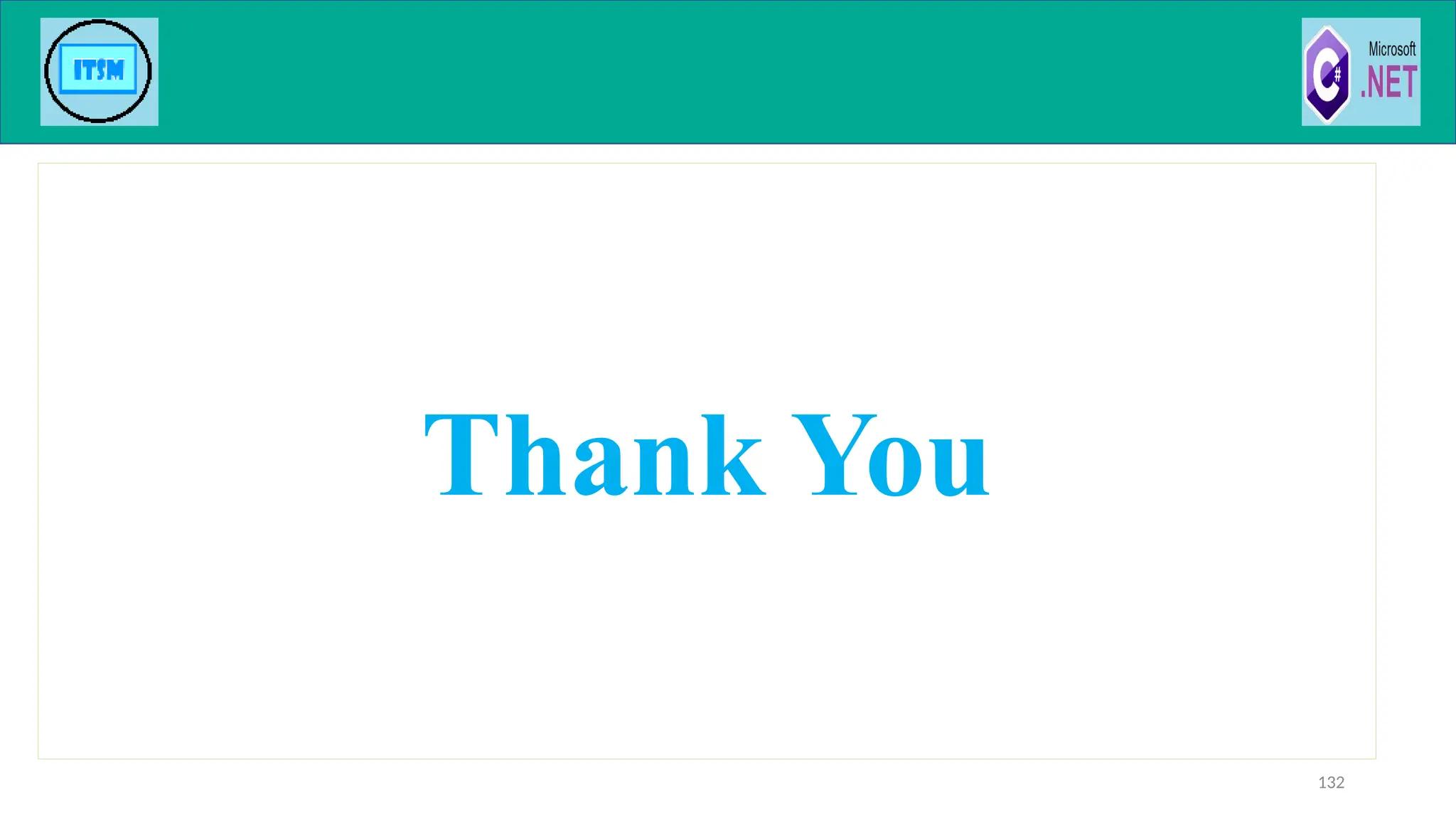 Thank You
132
 