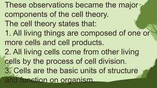 GENERAL BIOLOGY 1QUARTER 1 MODULE 1 CELL THEORY PPT | PPTX
