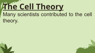 GENERAL BIOLOGY 1QUARTER 1 MODULE 1 CELL THEORY PPT | PPTX